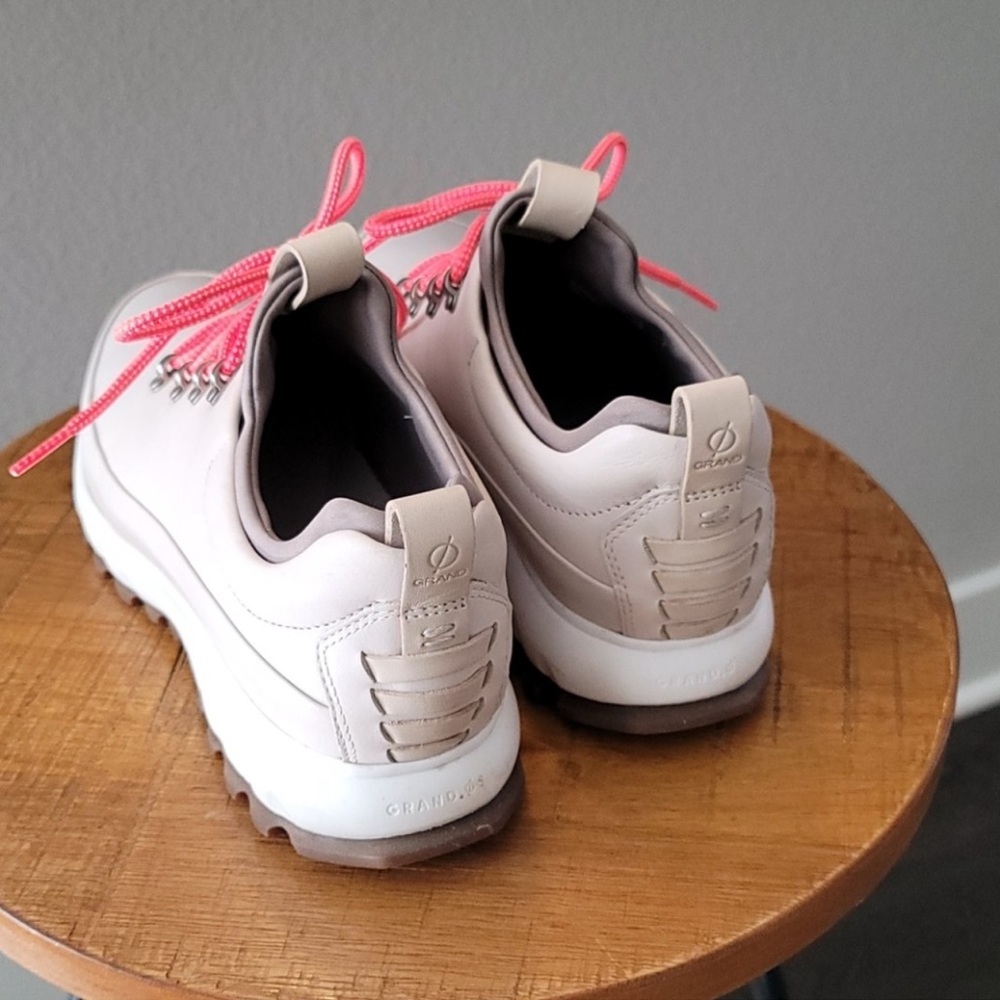 Cole Haan grand os explore white leather shoes - Picture 3 of 5